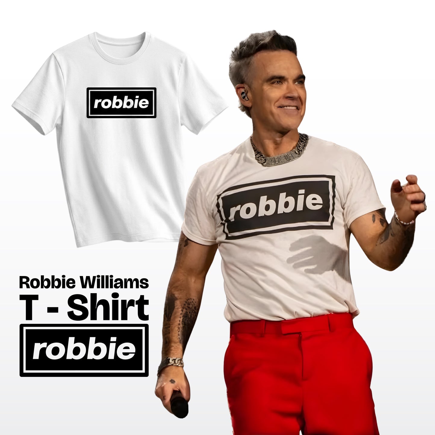 Robbie Minimalist Box Logo Men's Short Sleeve Tee