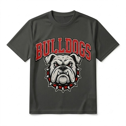 Angry Bulldog Graphic Print Streetwear Short Sleeve T-Shirt